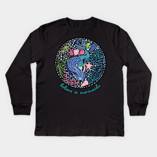 Mermaids T-Shirt Kids Long Sleeve T-Shirt